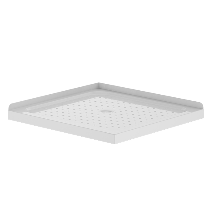 SHOWER TRAY 1000MM WASTE SQUARE CENTRE