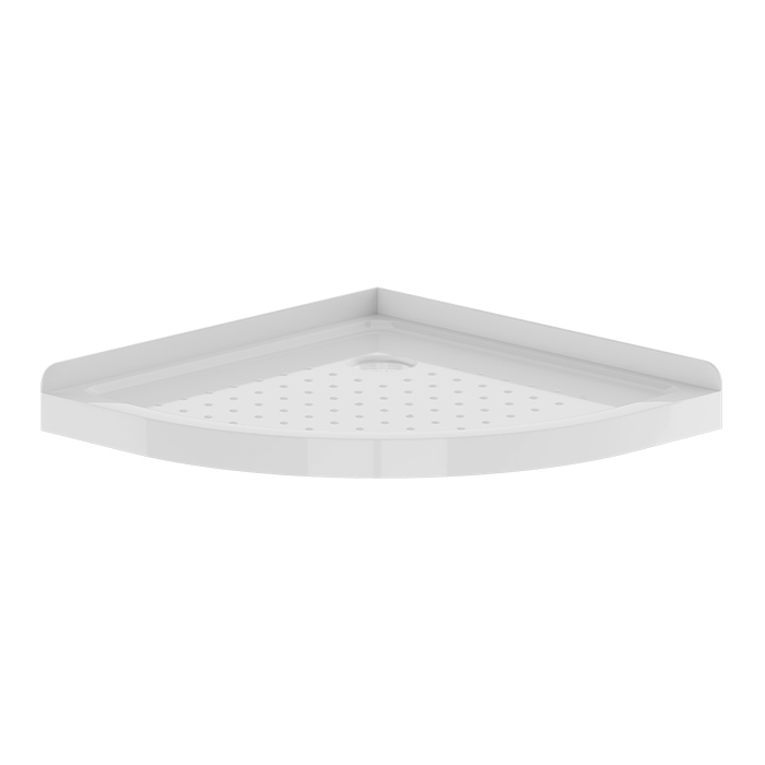 SHOWER TRAY 820MM ROUND CORNER WASTE