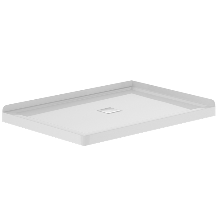 SHOWER TRAY 1200 X 900MM RIGHT 2 SIDED SQUARE CENTRE WASTE