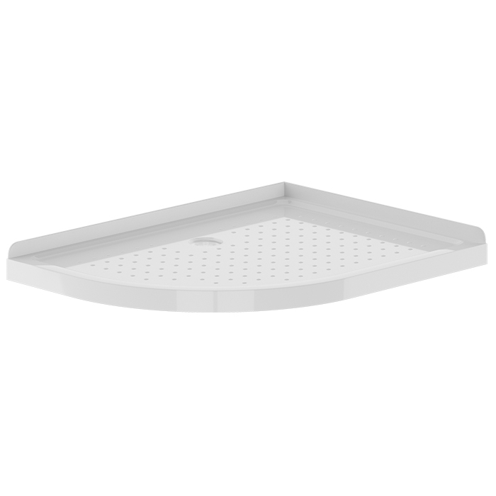 SHOWER TRAY 1200MM ASYMMETRICAL ROUND RIGHT
