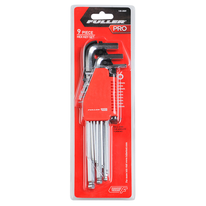 FULLER PRO HEX KEY SET BALL JOINT MET 1.5 - 10MM 9 PC