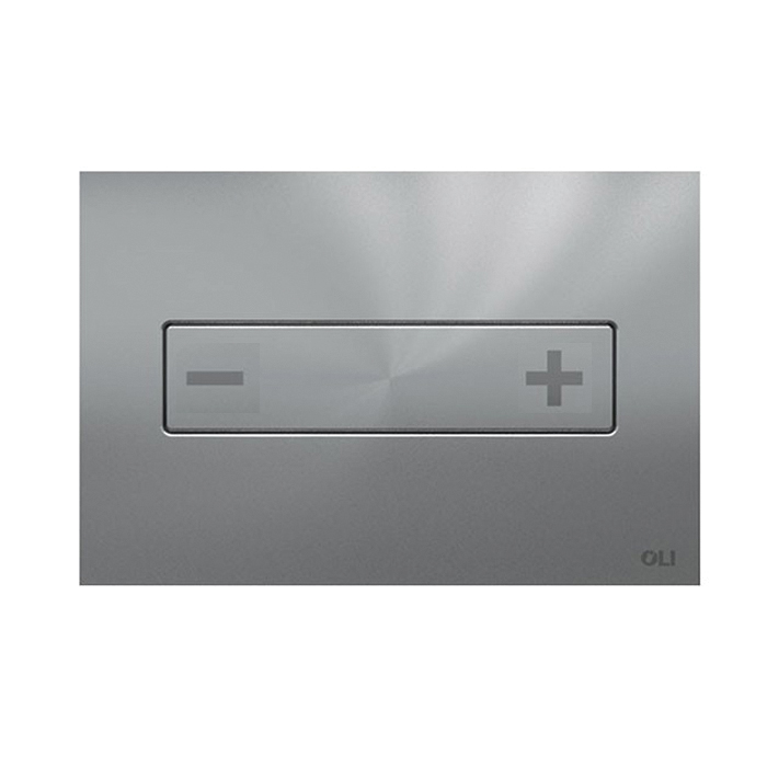 OCEANIA PNEUMATIC PUSH PLATE DUAL FLUSH SATIN CHROME