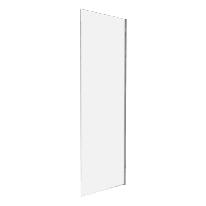 SHOWER GLASS PANEL 900MM ASYMMETRICAL SQUARE