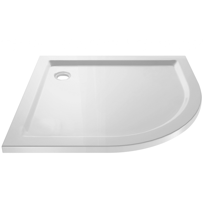 SHOWER TRAY 1010MM CORNER WASTE ROUND