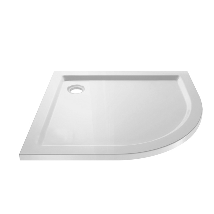 SHOWER TRAY 928MM CORNER WASTE ROUND